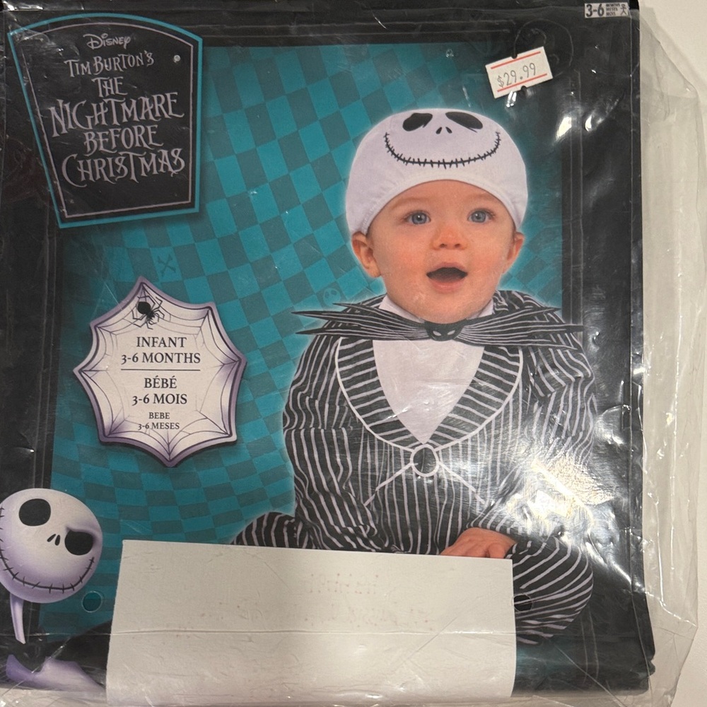 Disney The Nightmare Before Christmas Baby Costume - Black and White